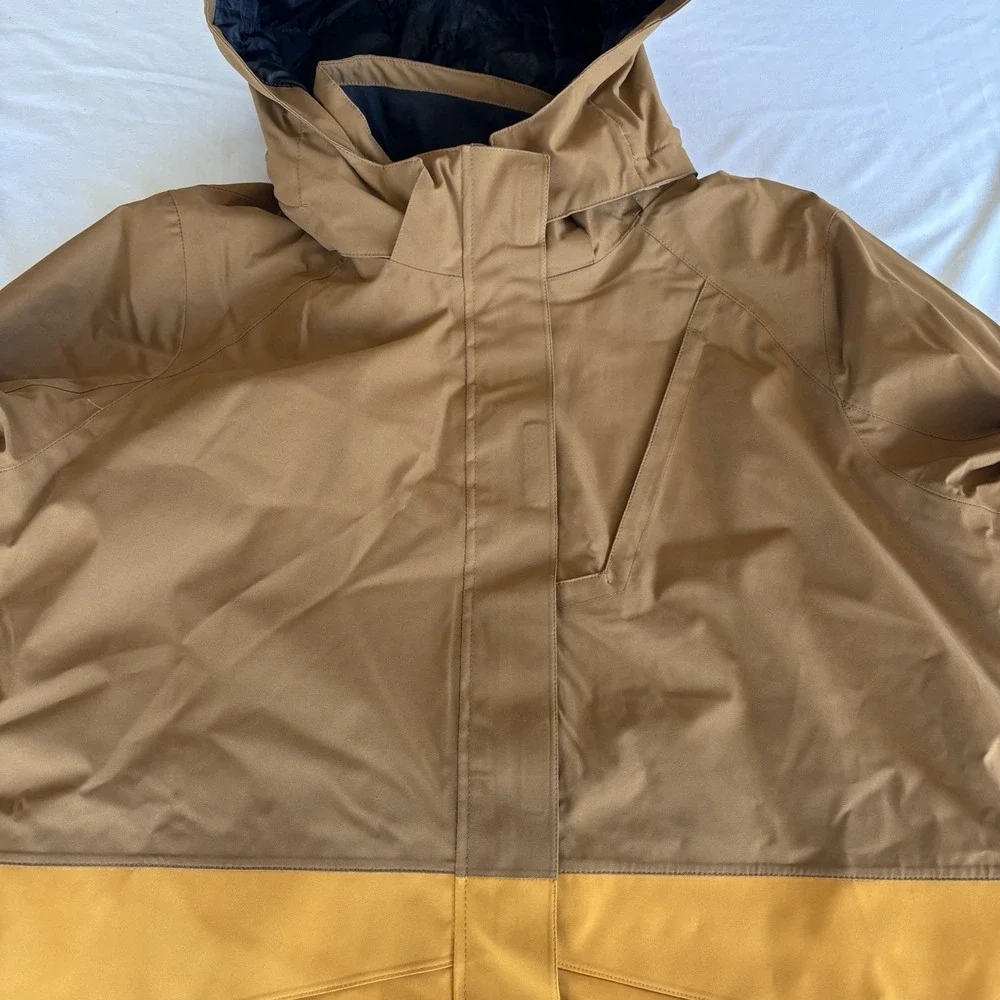 Boulder Gear Mens Incline Insulated Ski Jacket XL Brown Mustard